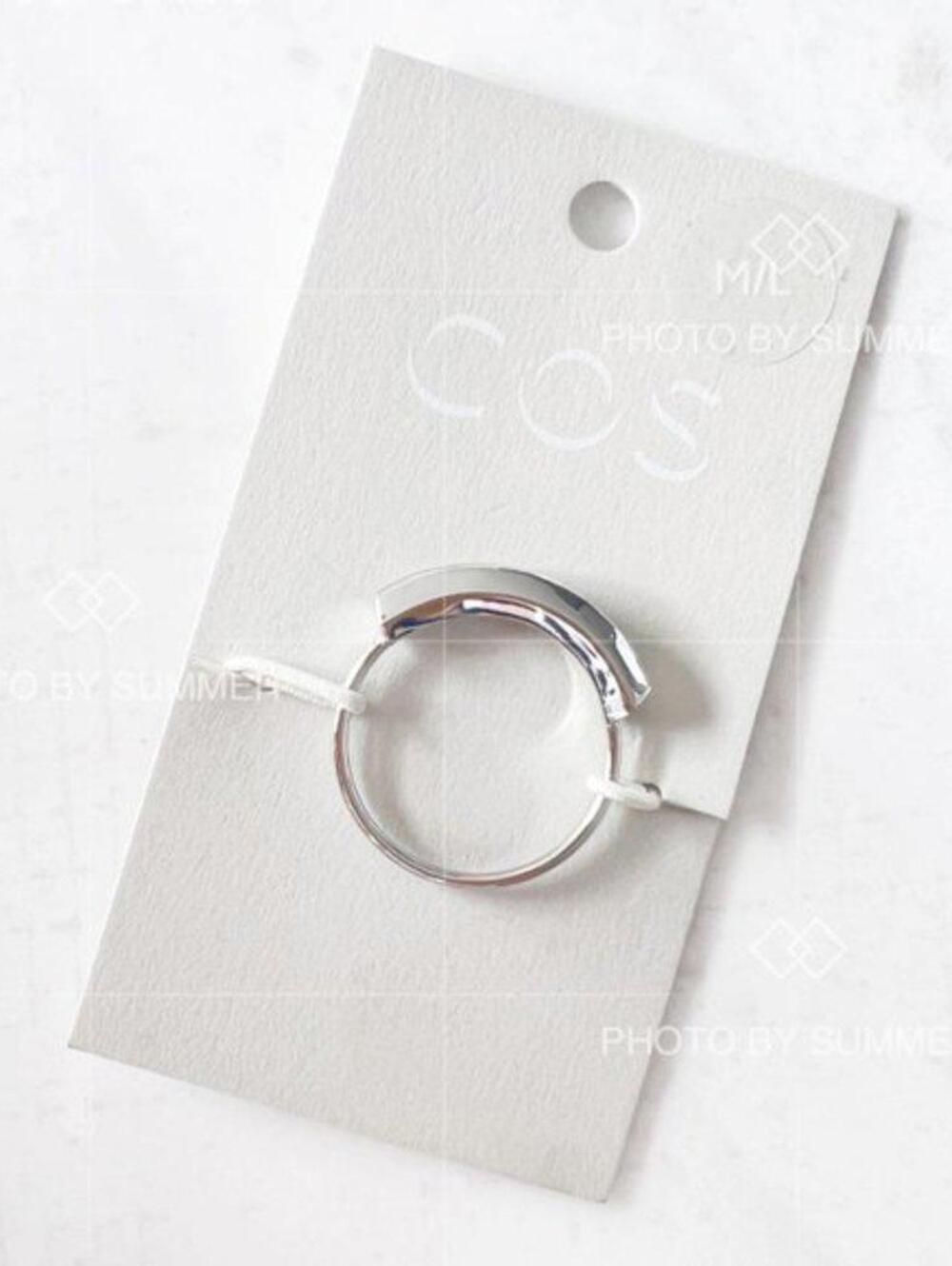 COS Hexagon Cut Metal Ring Size M/L